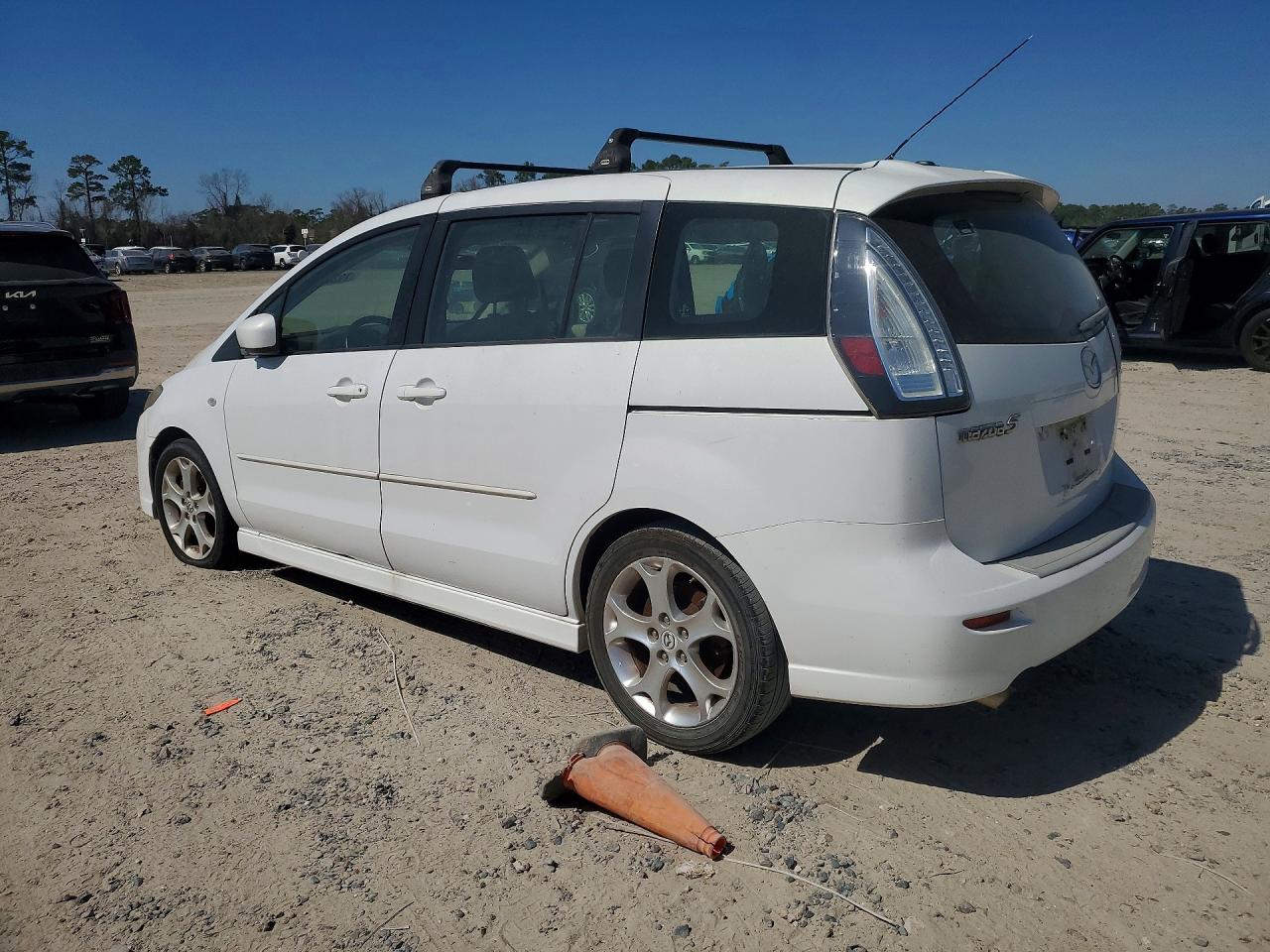 2008 Mazda 5 White vin: JM1CR293X80322703