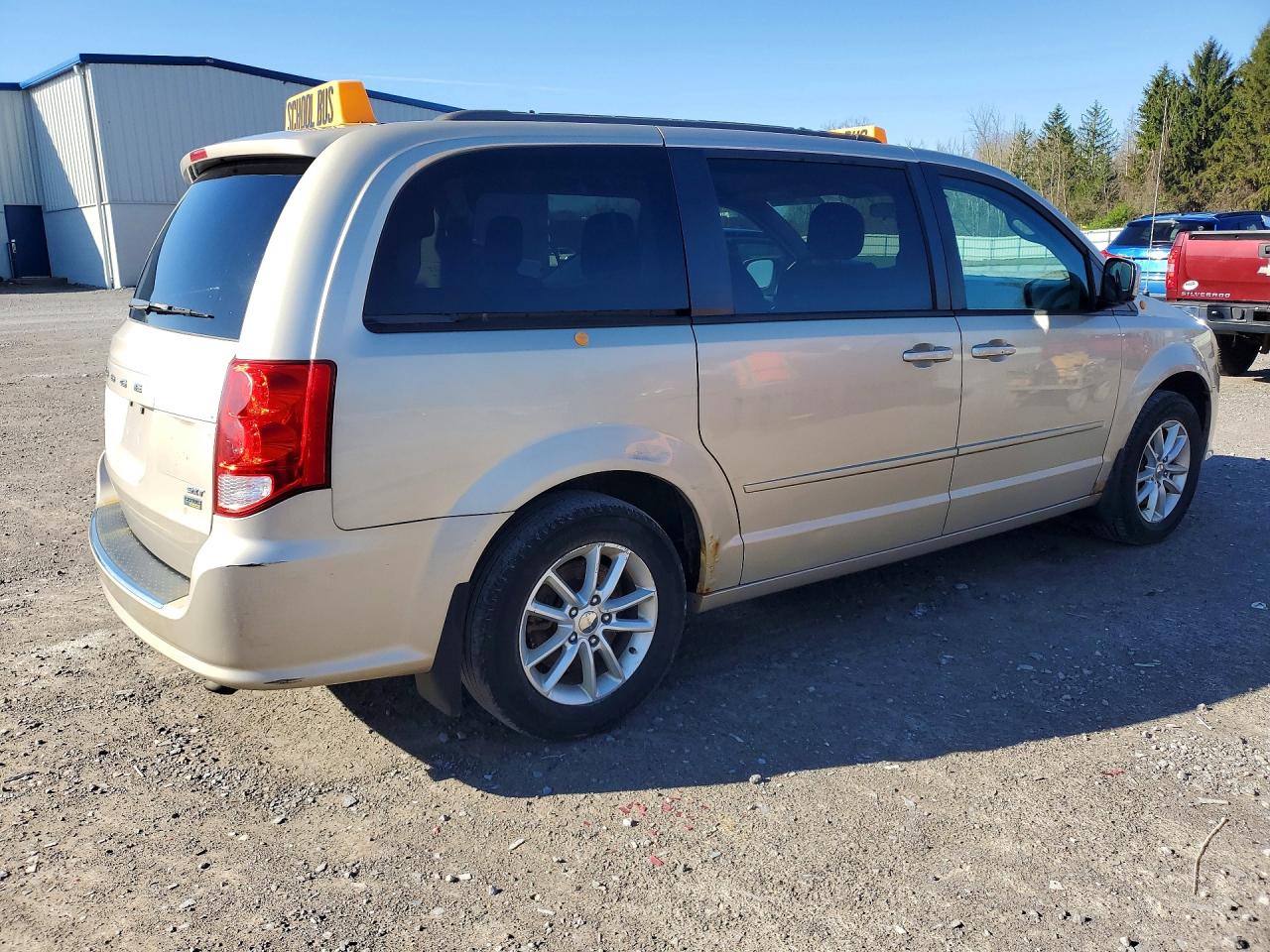 2014 Dodge Grand Caravan Sxt Beige vin: 2C4RDGCG3ER291569