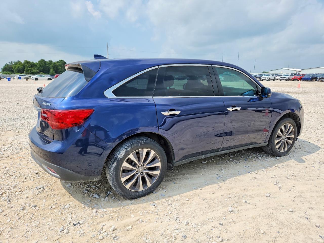 2015 Acura Mdx Technology Blue vin: 5FRYD3H43FB011082