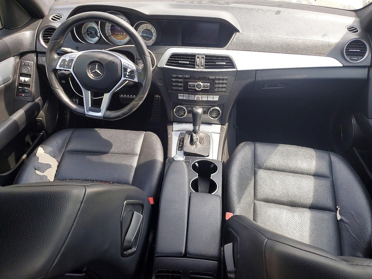 2012 Mercedes-benz C 250 Black vin: WDDGF4HBXCA622829