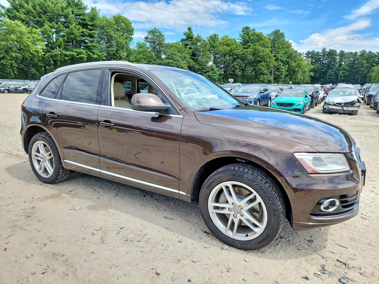 2014 Audi Q5 Tdi Premium Plus Brown vin: WA1CMAFP4EA096755