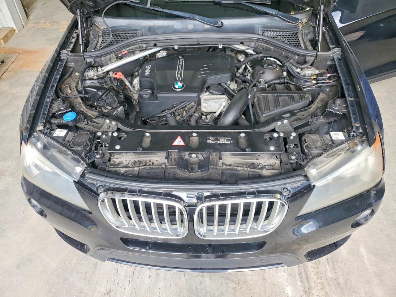 2014 Bmw X3 Xdrive28i Black vin: 5UXWX9C57E0D40787