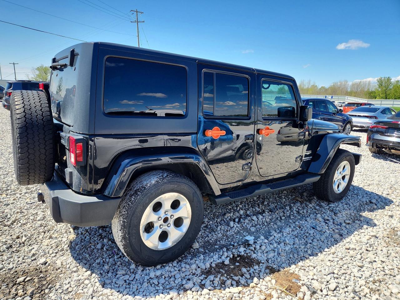 2014 Jeep Wrangler Unlimited Sahara Черный vin: 1C4BJWEG5EL233263