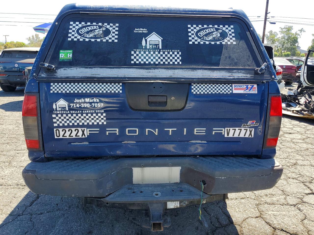 2001 Nissan Frontier King Cab Xe Blue vin: 1N6DD26S11C351829