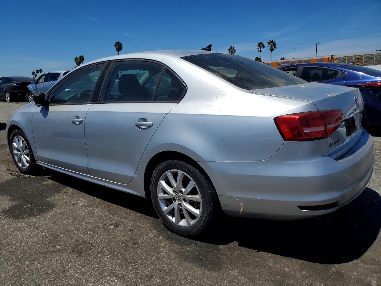 2015 Volkswagen Jetta Se Silver vin: 3VWD17AJ4FM335070