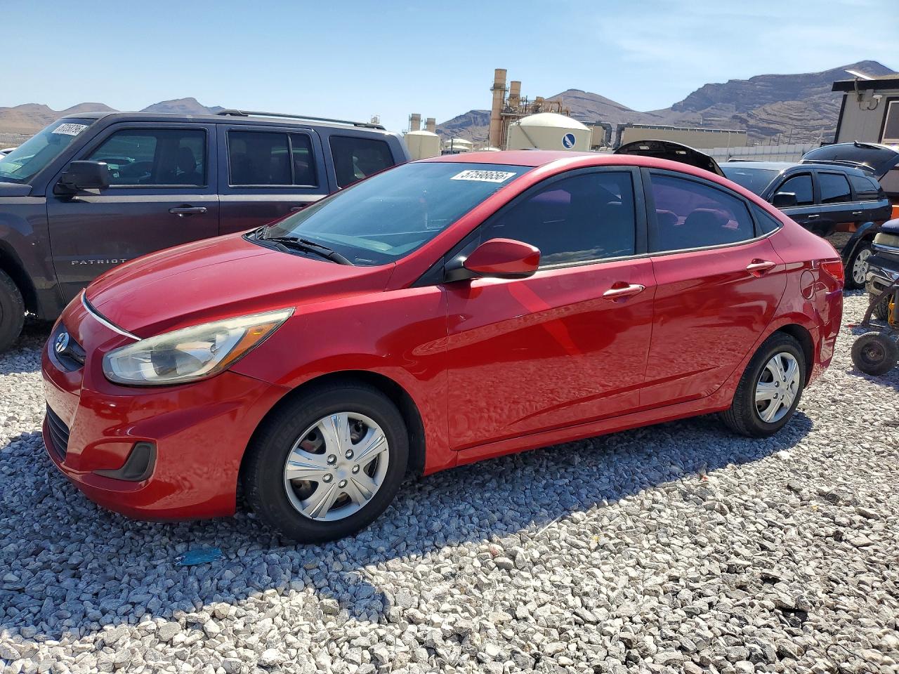2015 Hyundai Accent Gls Red vin: KMHCT4AE6FU817752