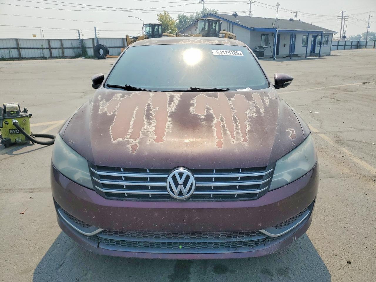 2012 Volkswagen Passat Se Burgundy vin: 1VWBN7A35CC010423