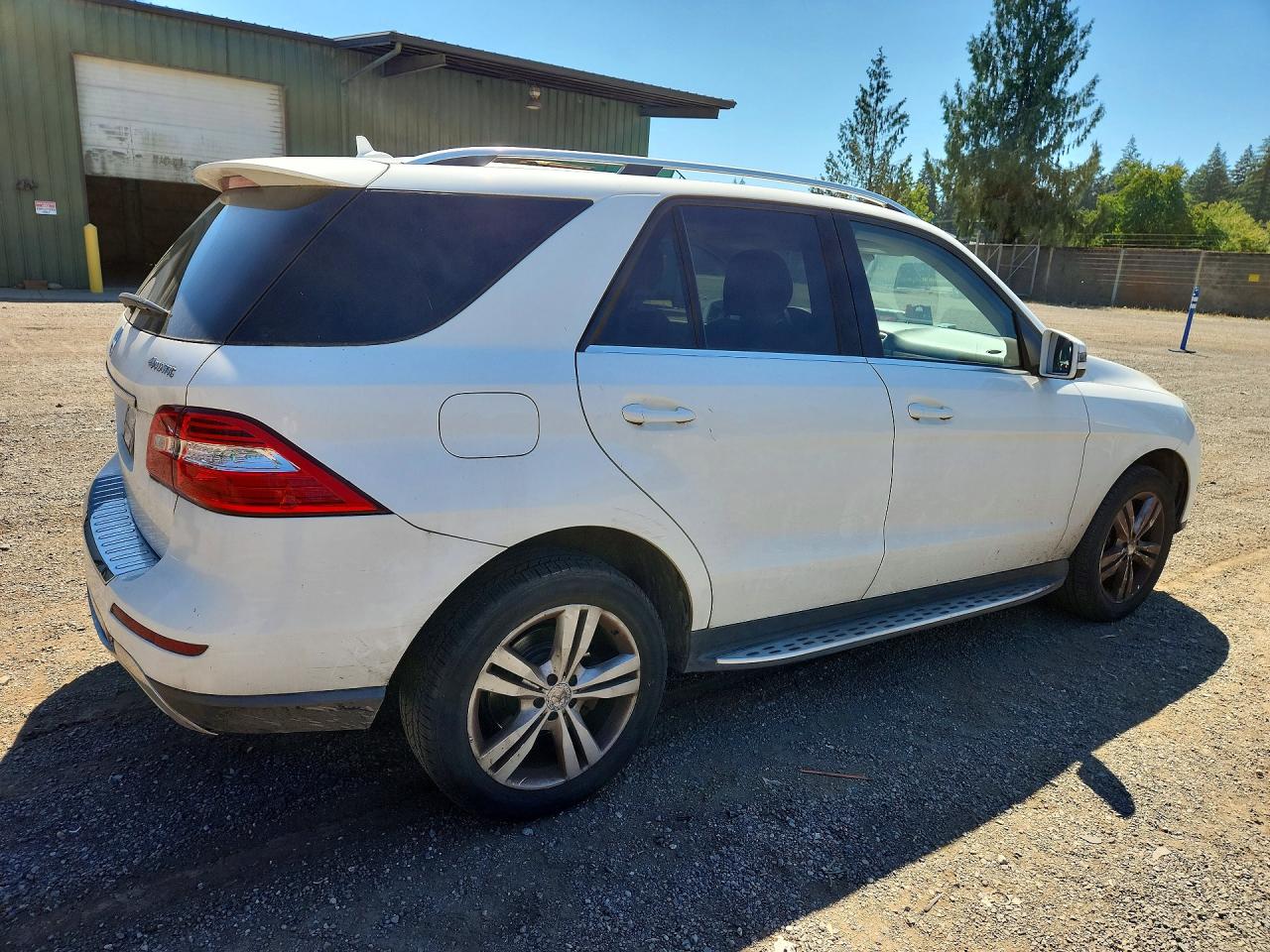 2014 Mercedes-benz Ml 350 4matic White vin: 4JGDA5HB3EA326969