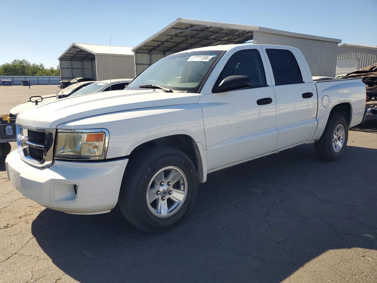 2008 Dodge Dakota Quad Slt White vin: 1D7HE48N98S581435
