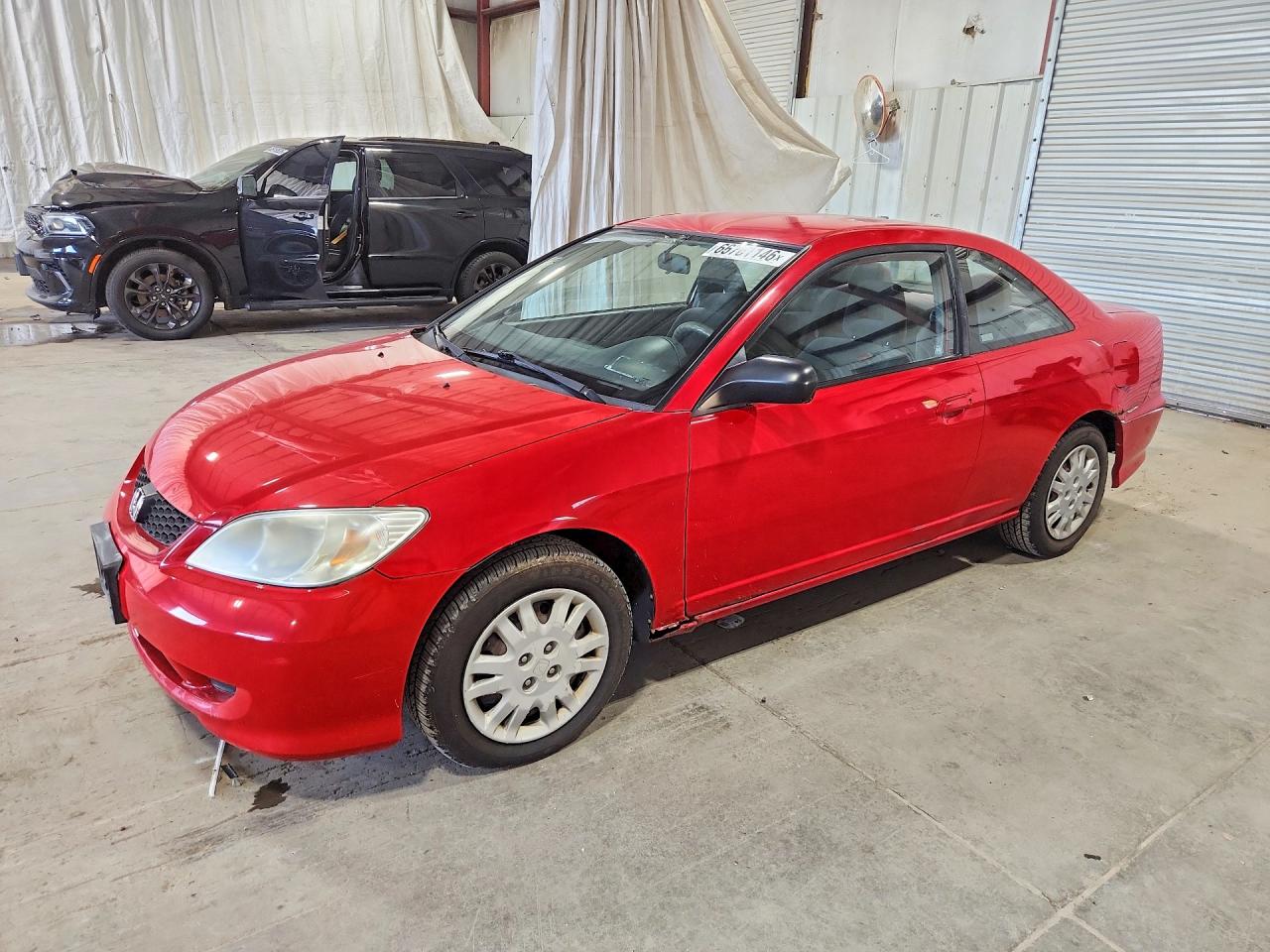 2004 Honda Civic Lx Red vin: 1HGEM22514L010282