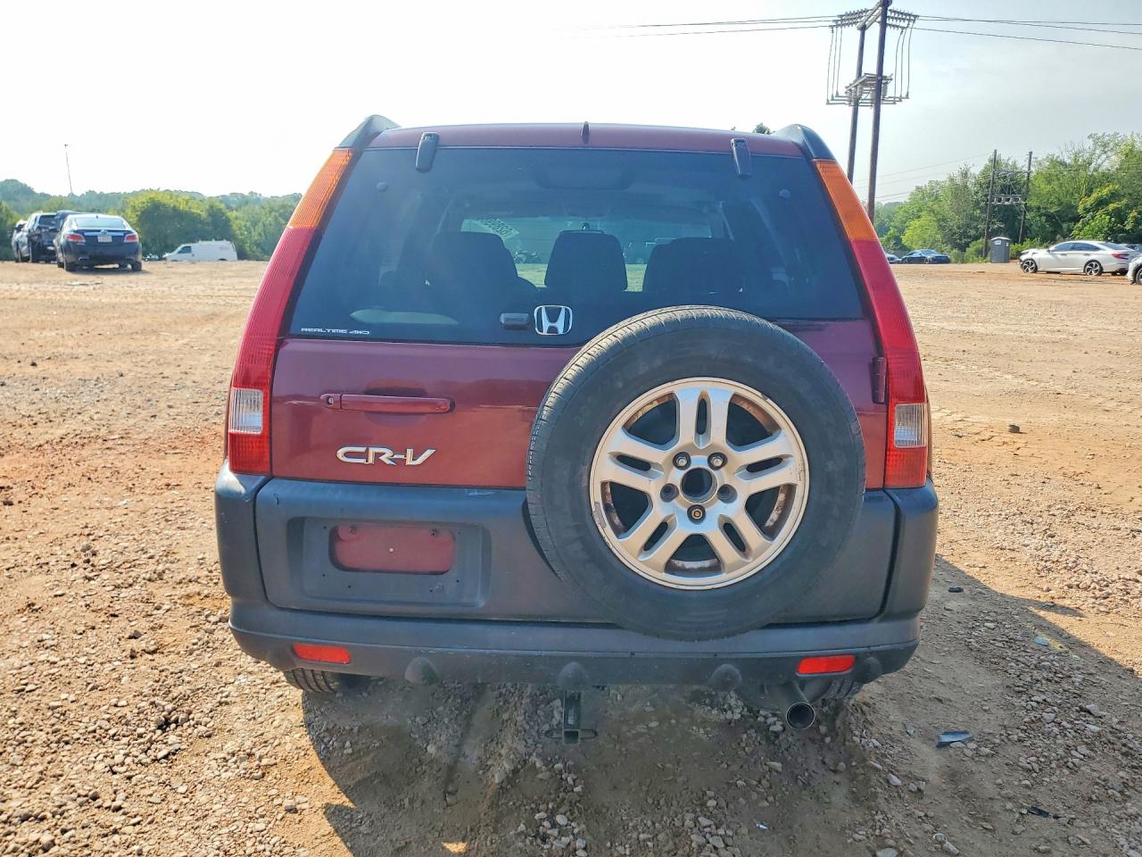 2003 Honda Cr-v Ex Red vin: JHLRD78843C040330
