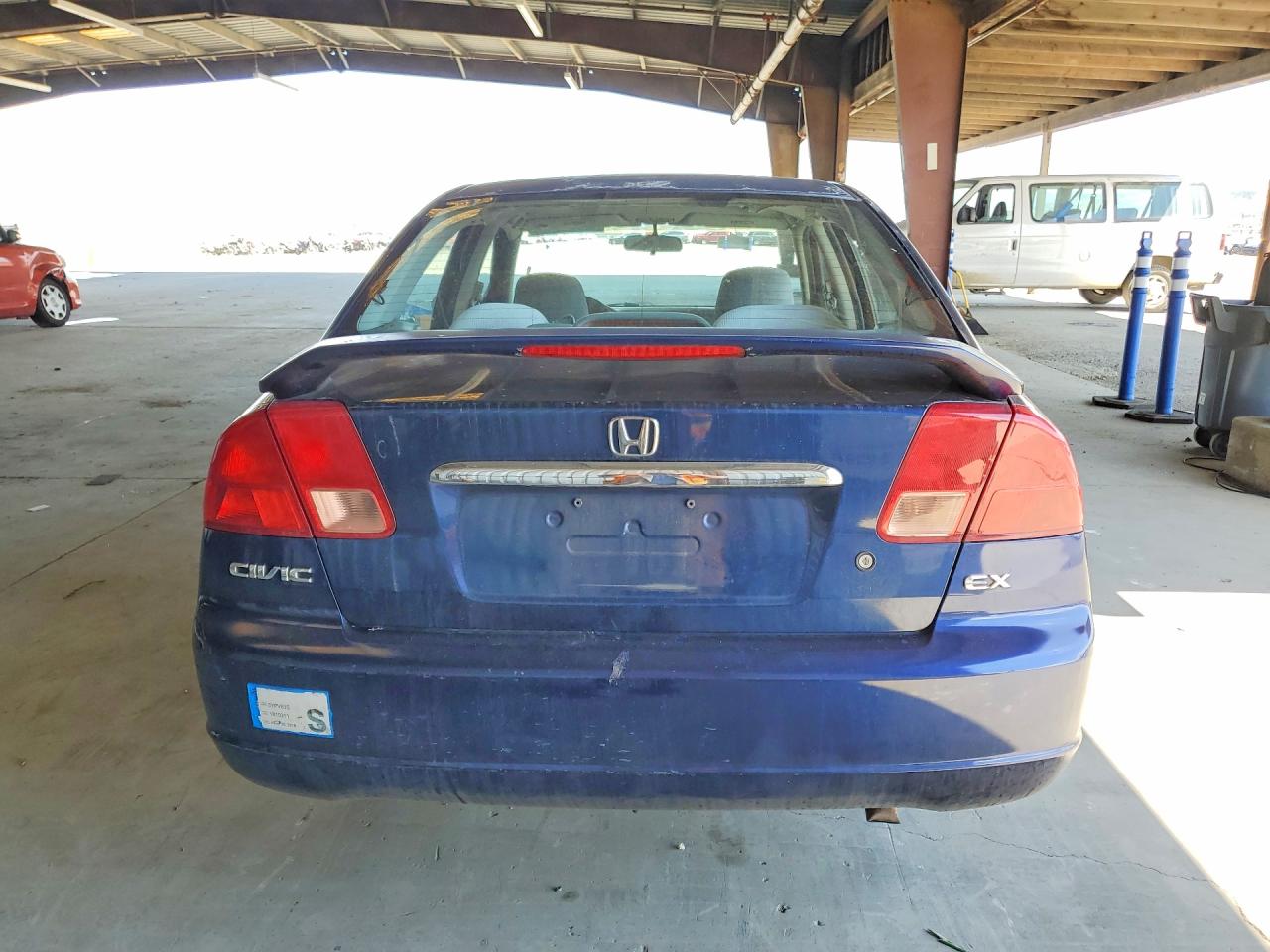 2001 Honda Civic Ex Blue vin: 2HGES267X1H552197