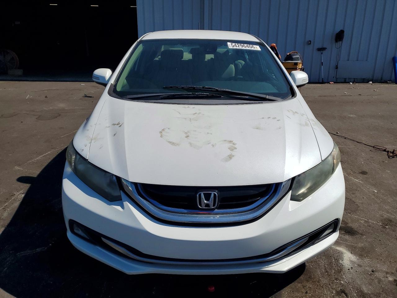 2013 Honda Civic Hybrid L White vin: 19XFB4F37DE002581