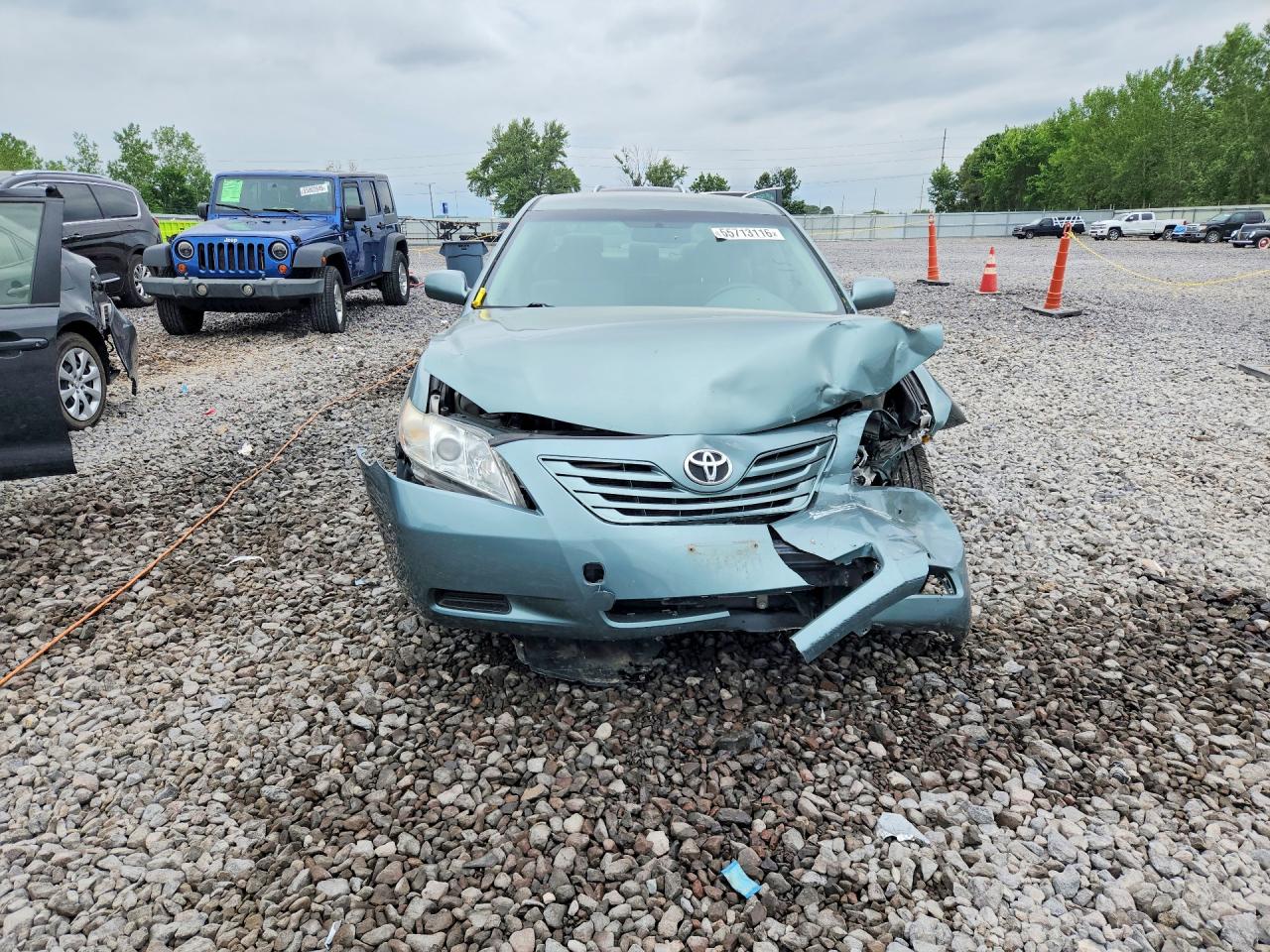 2007 Toyota Camry Le Зеленый vin: JTNBE46K373084636