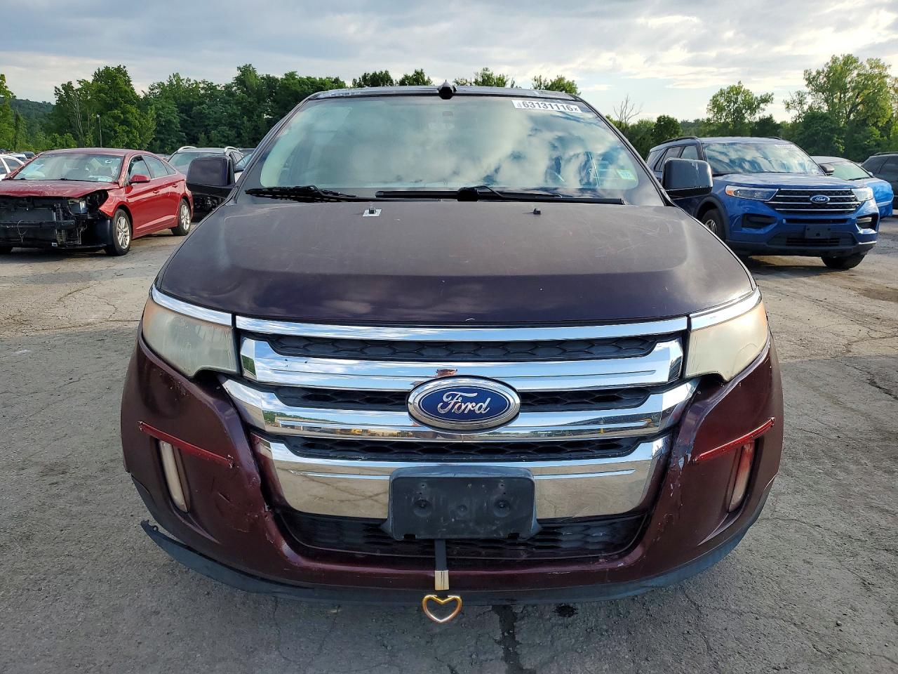 2011 Ford Edge Sel Red vin: 2FMDK4JC9BBA66636