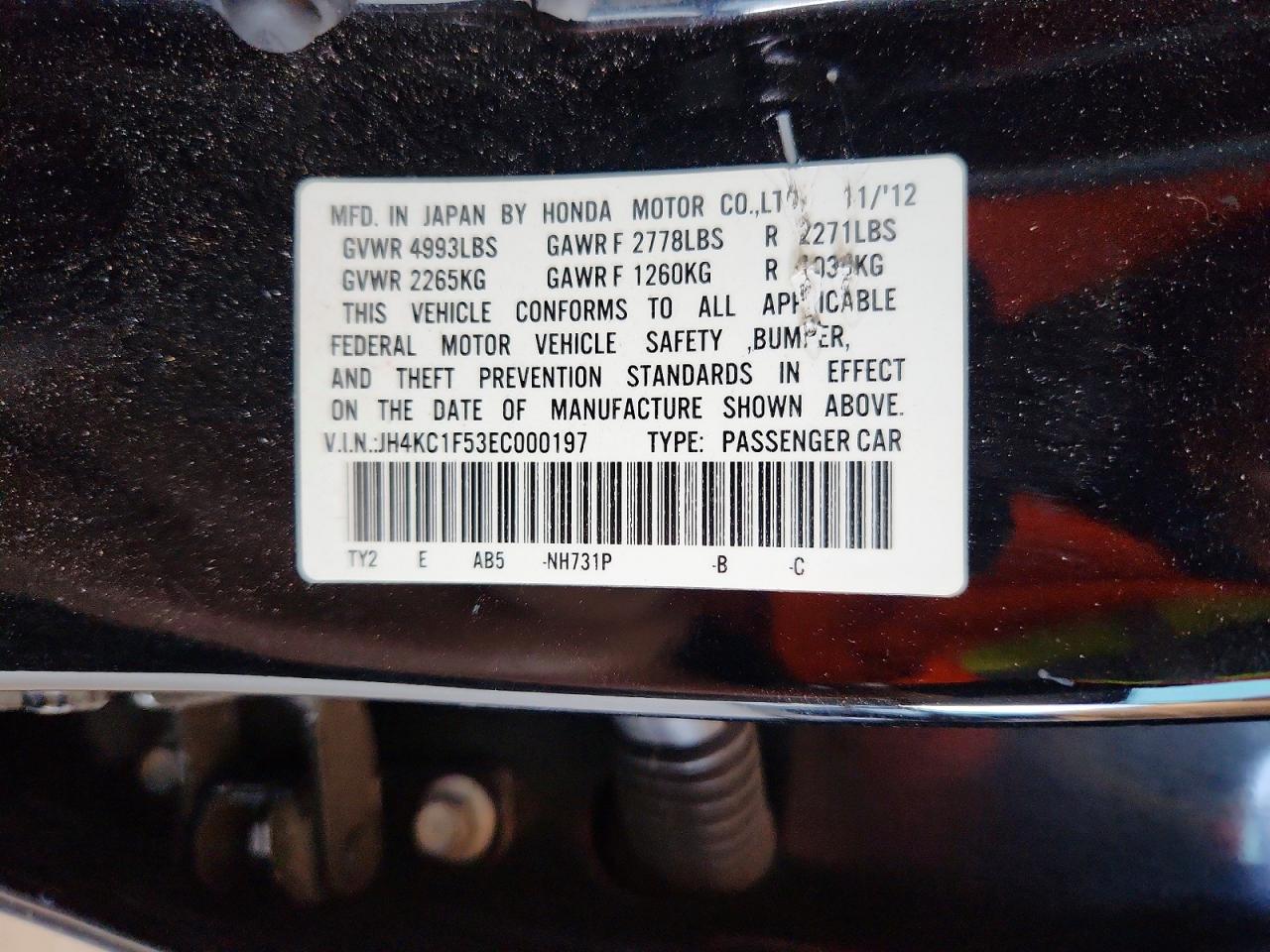 2014 Acura Rlx Tech Black vin: JH4KC1F53EC000197