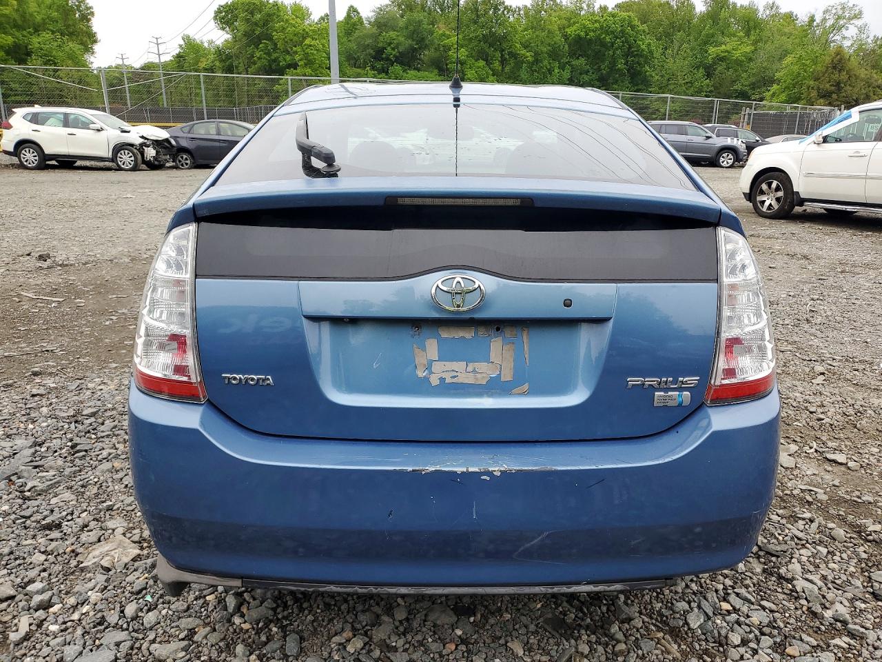2009 Toyota Prius Base Blue vin: JTDKB20U497828901