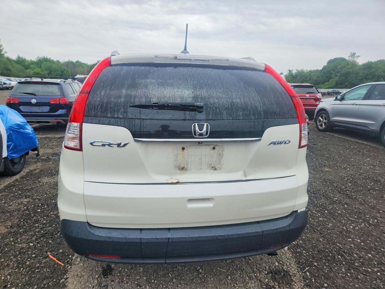 2014 Honda Cr-v Exl Белый vin: 5J6RM4H77EL084953