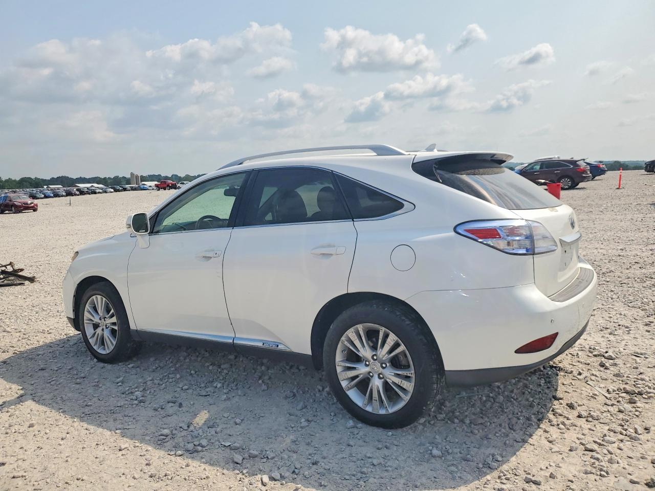 2011 Lexus Rx 450h White vin: JTJBC1BA4B2420859