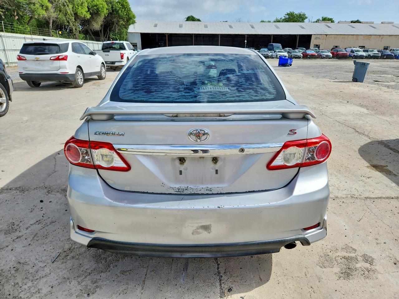 2013 Toyota Corolla S Silver vin: 5YFBU4EE5DP084238