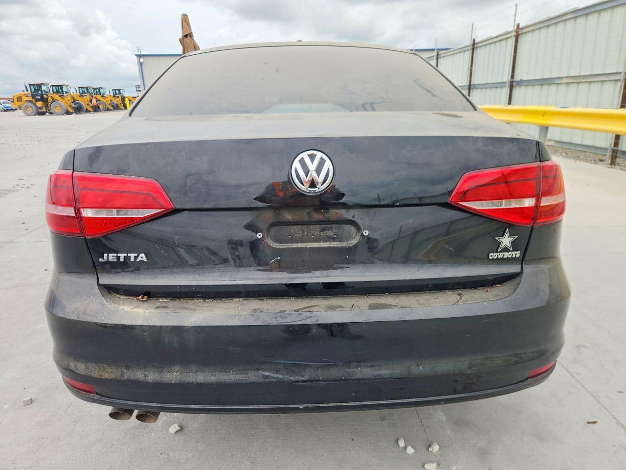 2015 Volkswagen Jetta Base Black vin: 3VW2K7AJ1FM404107