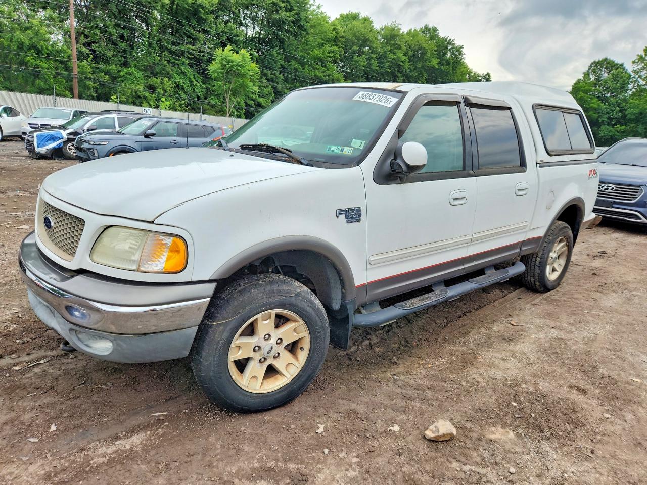 2003 Ford F150 Supercrew White vin: 1FTRW08603KC71437
