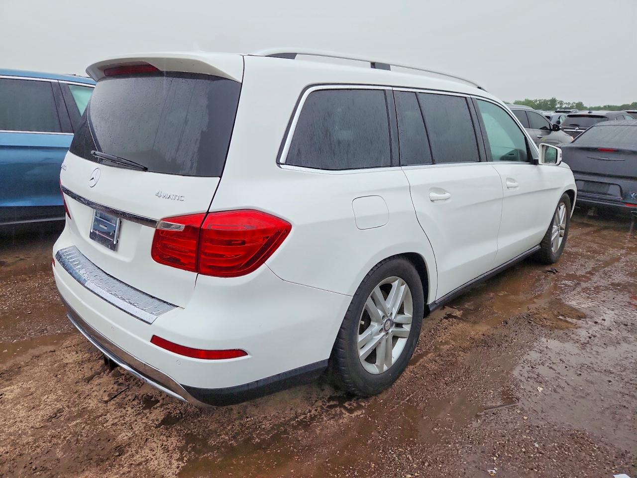 2014 Mercedes-benz Gl 450 4matic White vin: 4JGDF7CE7EA340288