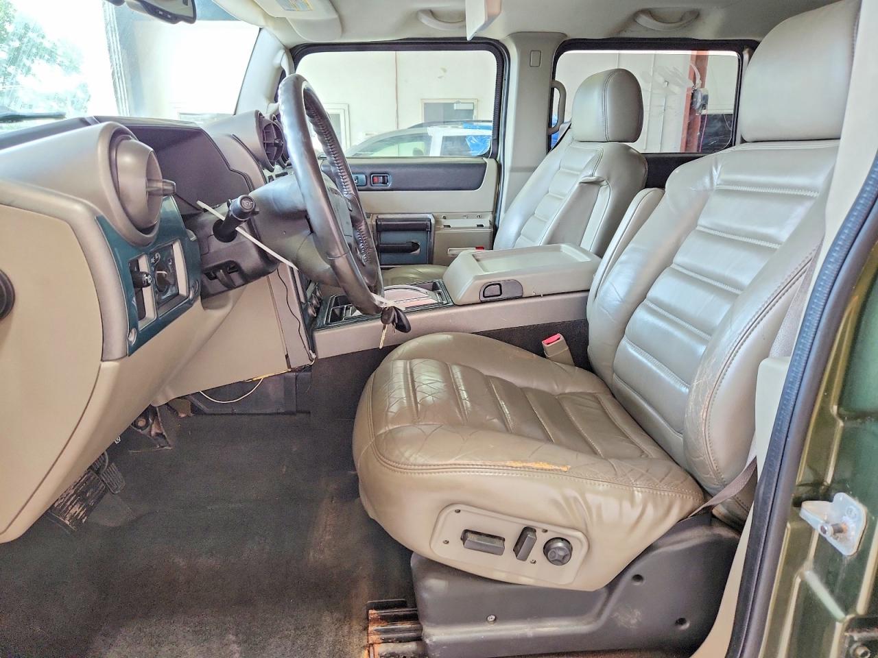 2003 Hummer H2 Green vin: 5GRGN23U83H145186