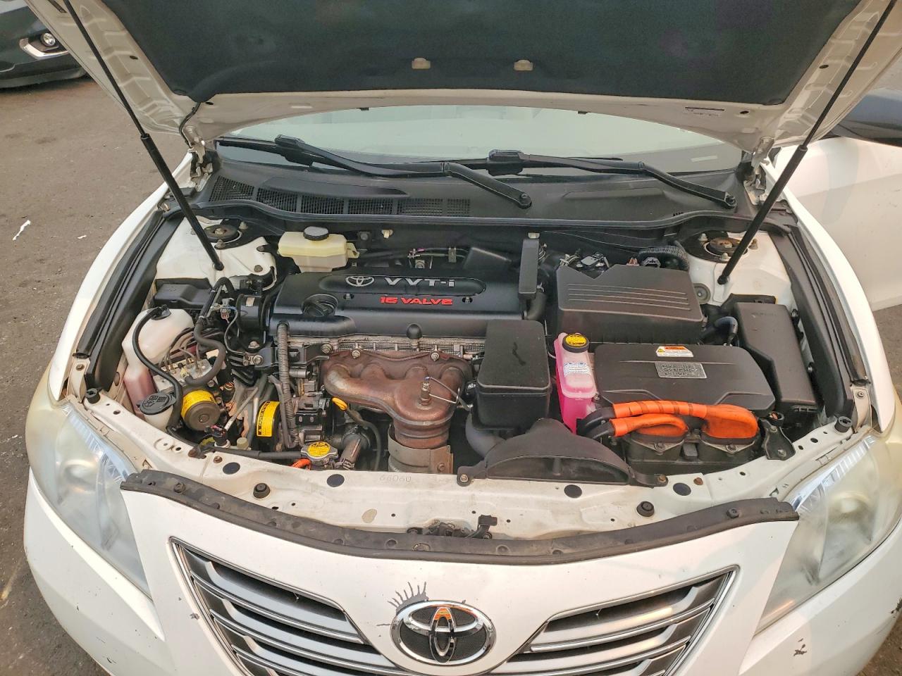 2007 Toyota Camry Hybrid White vin: JTNBB46K573041683