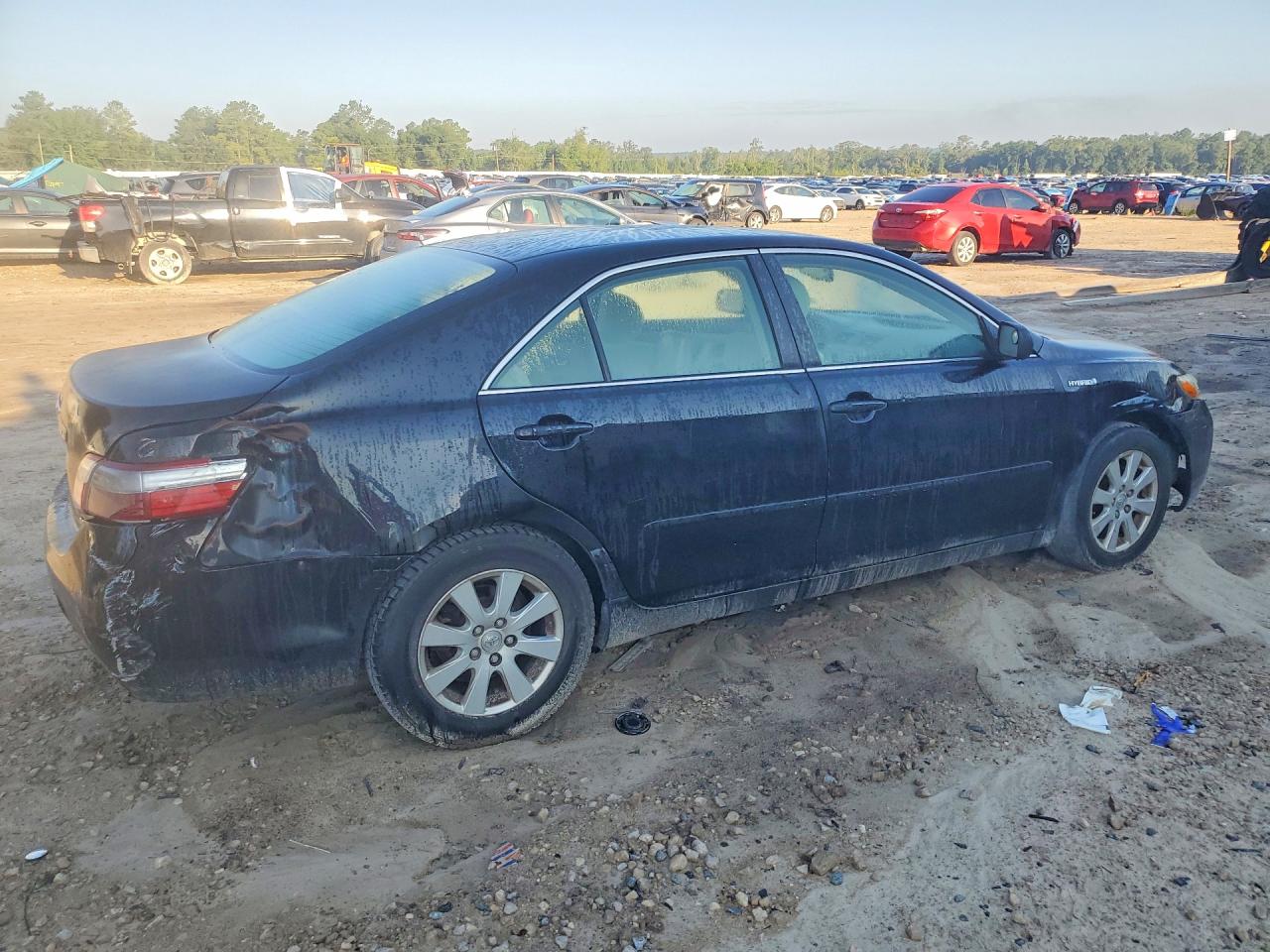 2007 Toyota Camry Hybrid Black vin: JTNBB46K873025624
