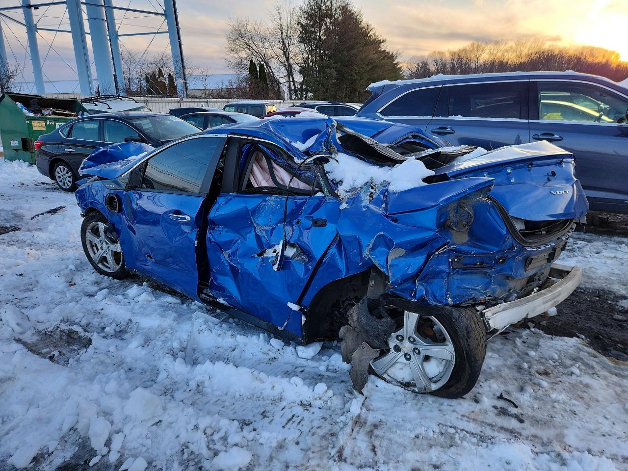 2017 Chevrolet Volt Lt Синий vin: 1G1RA6S55HU213989