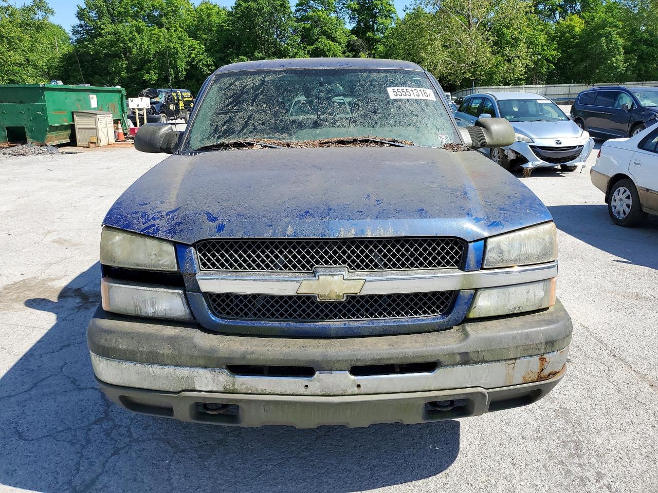 2004 Chevrolet Silverado K1500 Blue vin: 1GCEK19T14E188295