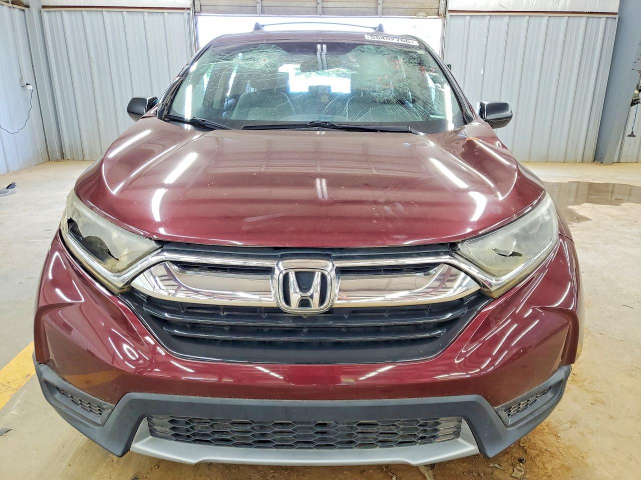 2017 Honda Cr-v Lx Burgundy vin: 2HKRW6H35HH224287