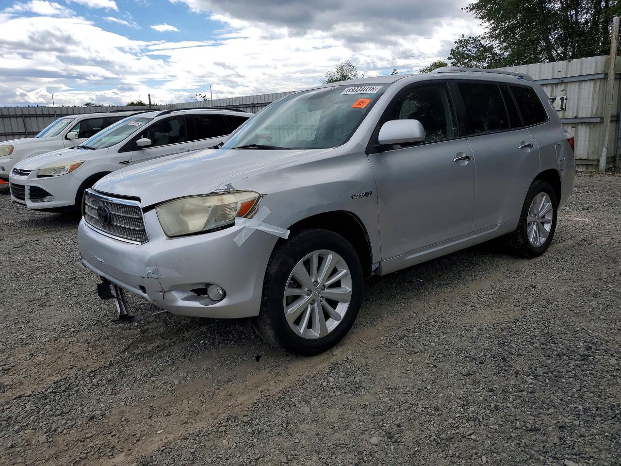2010 Toyota Highlander Hybrid Серебряный vin: JTEBW3EH4A2043054