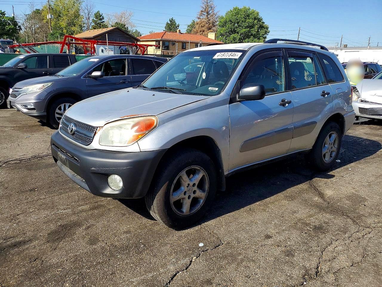 2005 Toyota Rav4 Base Silver vin: JTEGD20V756002824