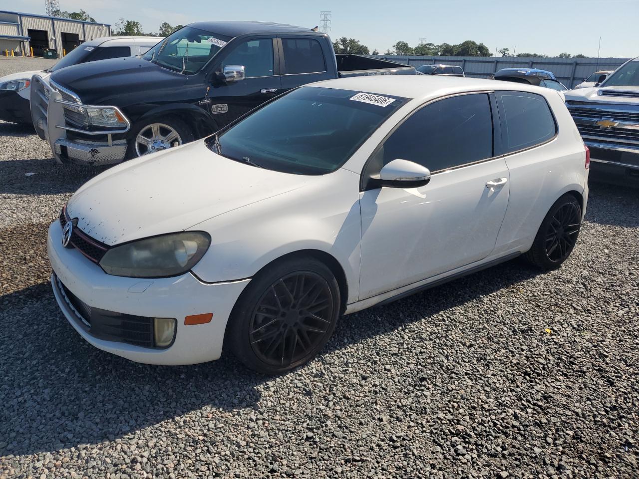 2010 Volkswagen Gti White vin: WVWED7AJ5AW326174