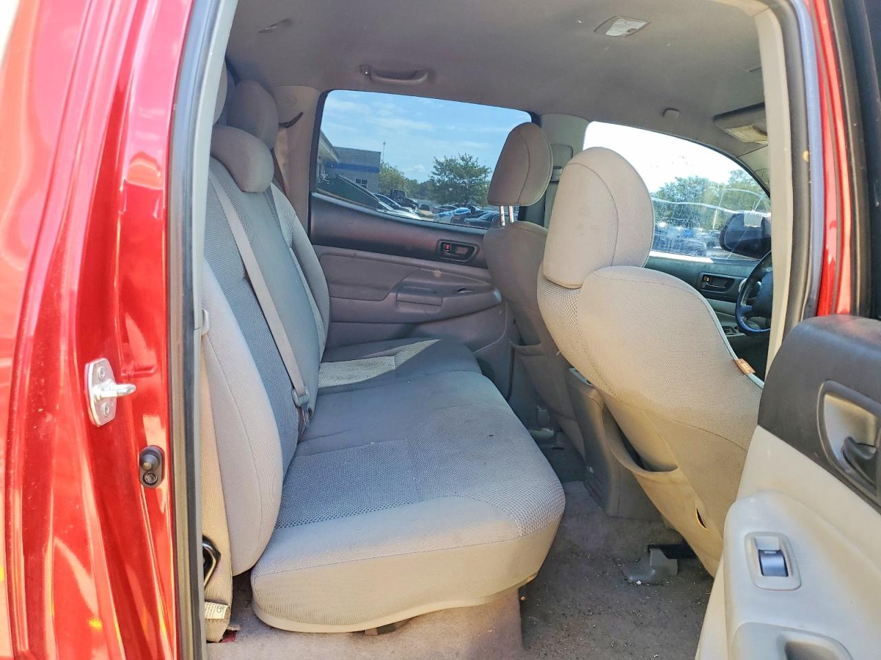 2009 Toyota Tacoma Double Cab Red vin: 3TMLU42NX9M026973