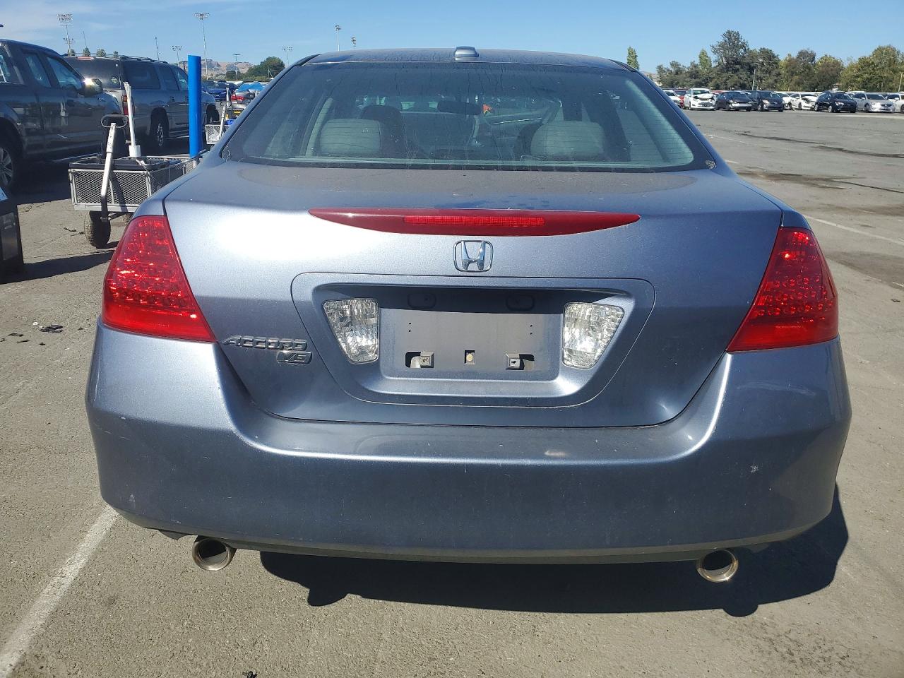 2007 Honda Accord Ex Gray vin: 1HGCM668X7A081113