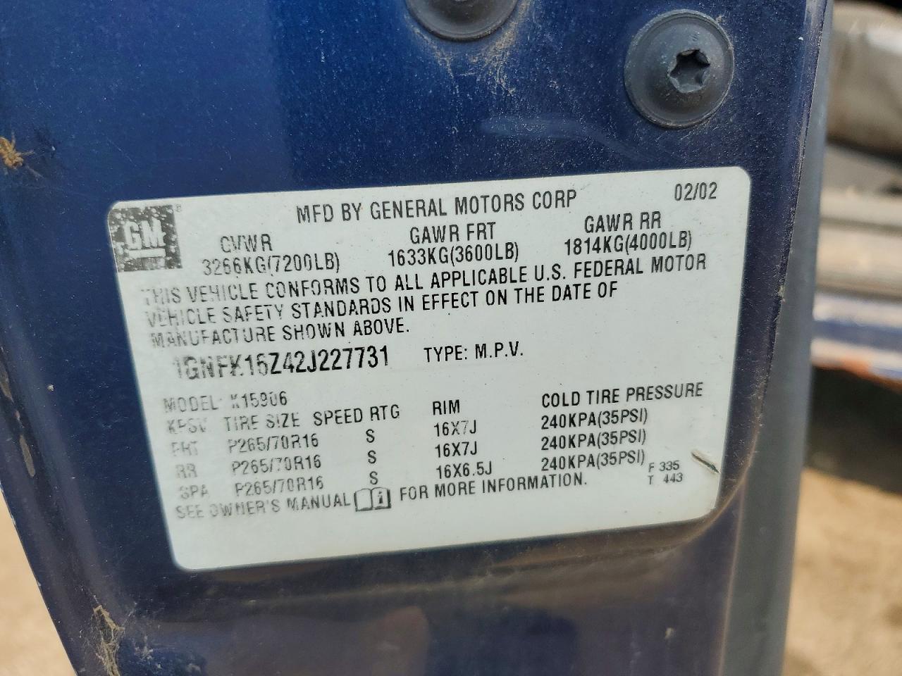 2002 Chevrolet Silverado C1500 Blue vin: 1GCEC14W12Z219890