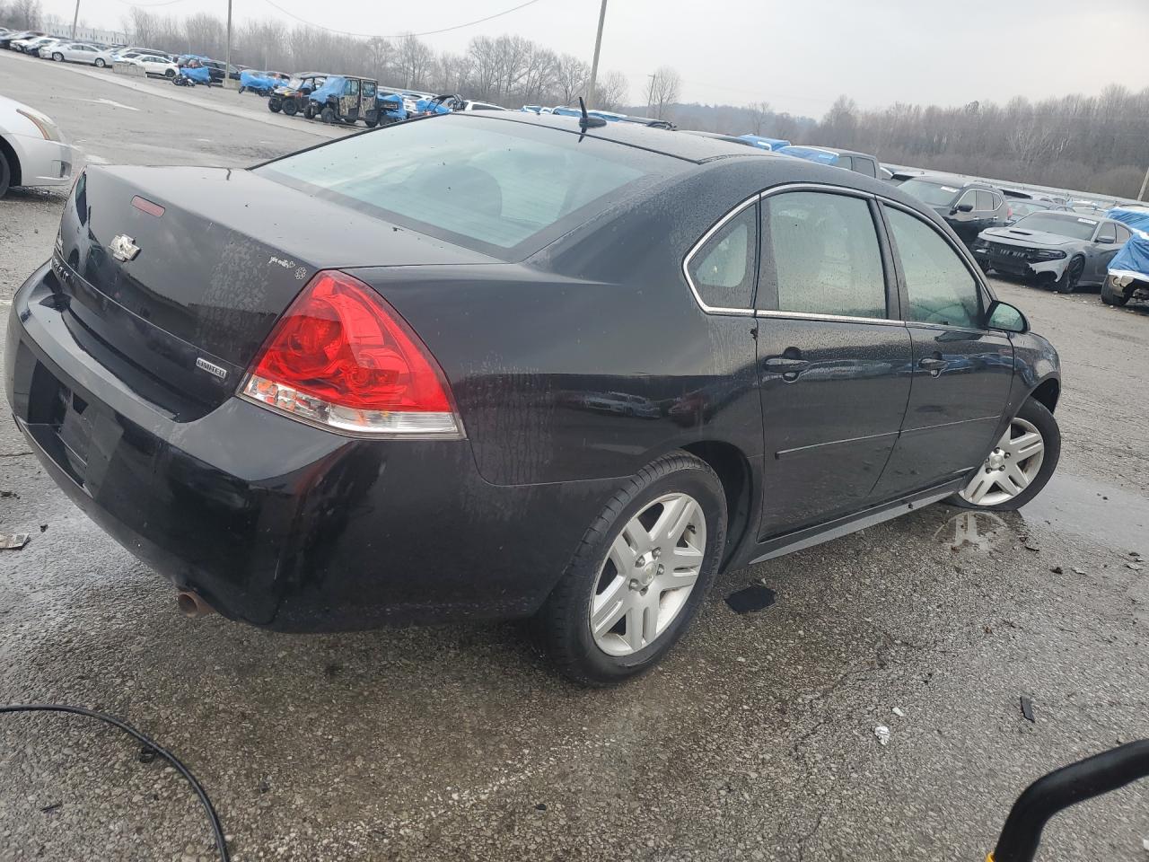 2014 Chevrolet Impala Limited Lt Black vin: 2G1WB5E38E1116829 Damage: Right Qtr Panel, Dent(S) W/No Paint Dmg, 1/2 To 1 Inch