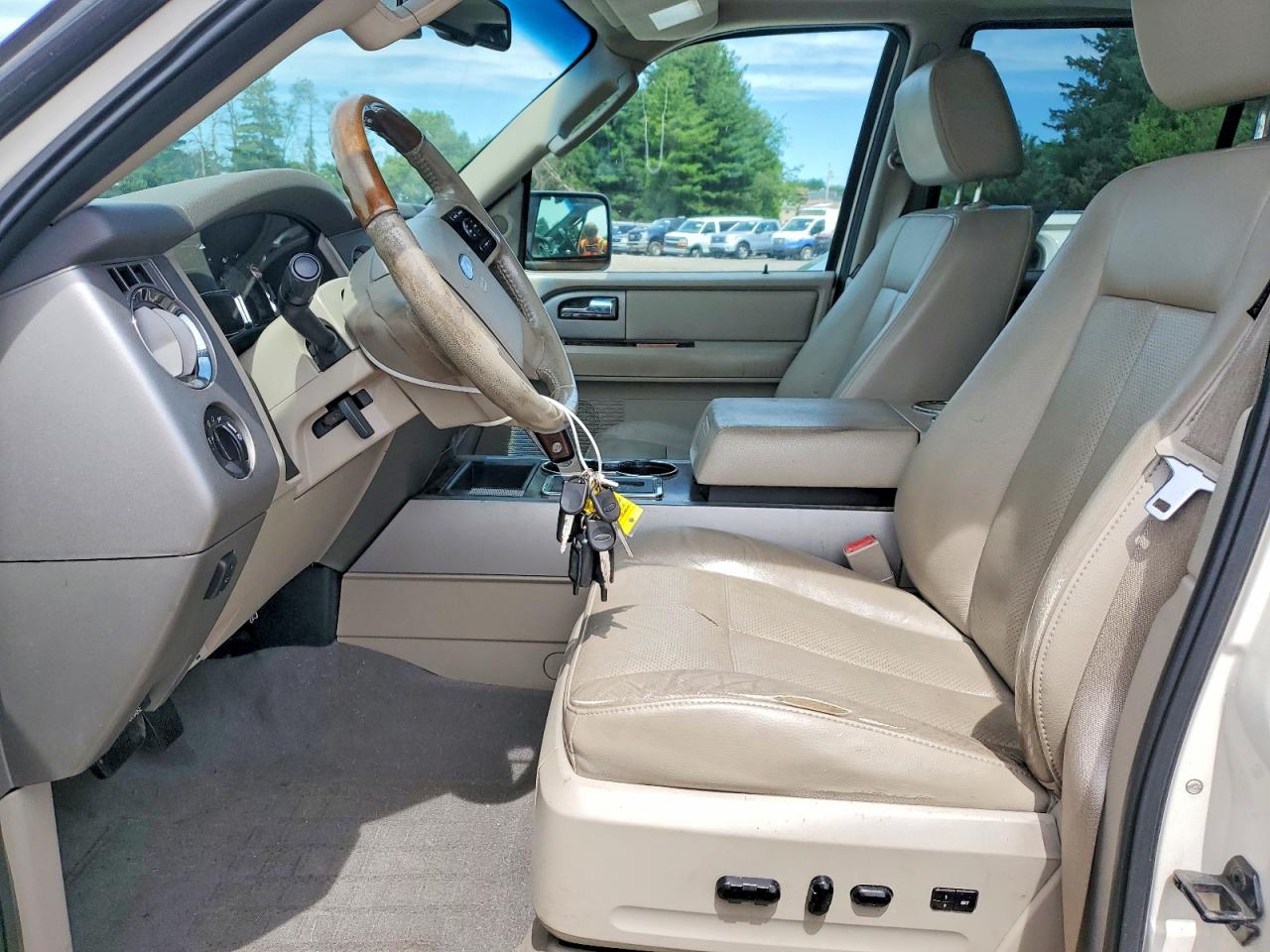 2007 Ford Expedition El Limited White vin: 1FMFK20567LA08197