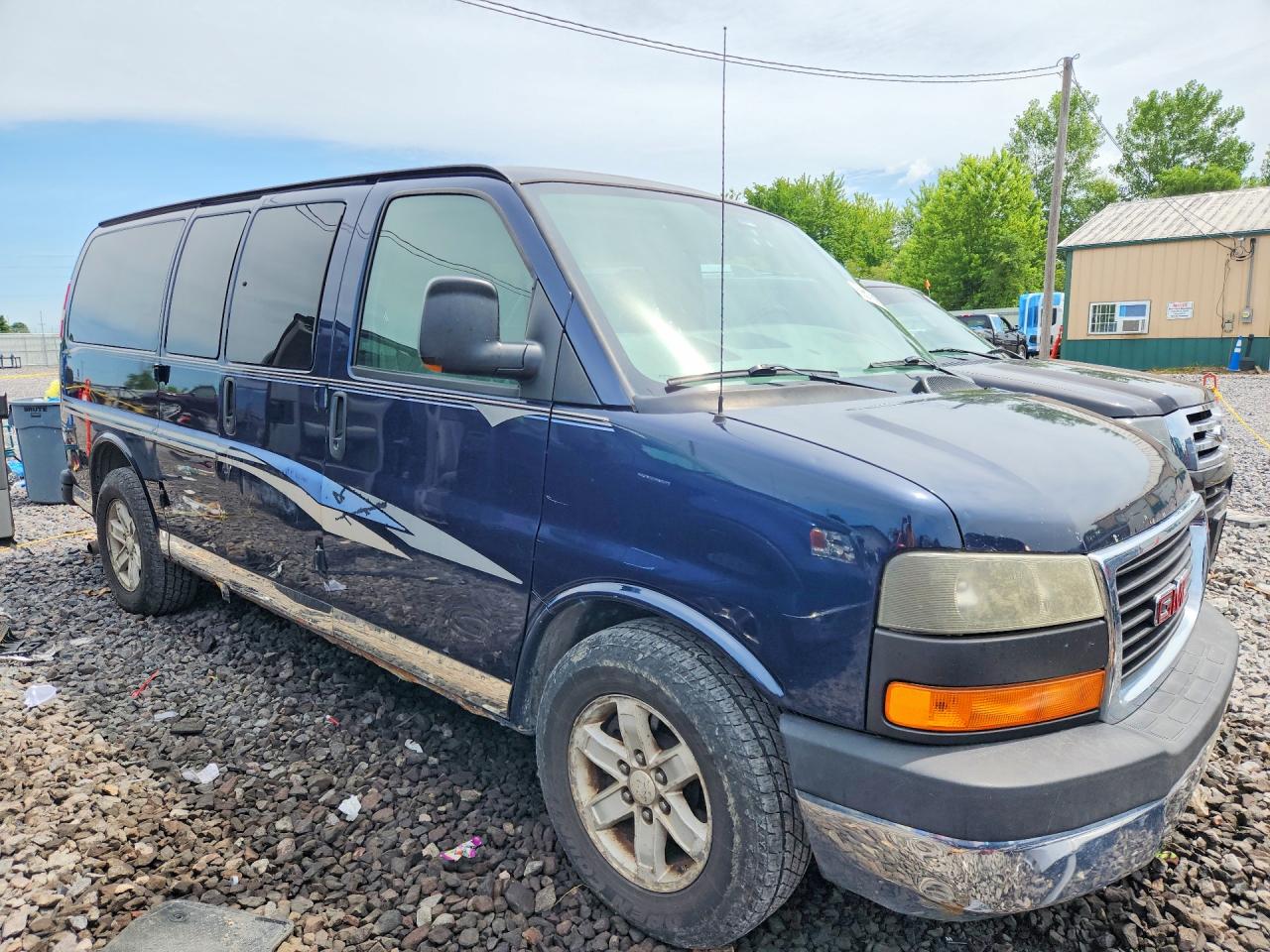 2009 Gmc Savana G1500 Blue vin: 1GKFH154191100401