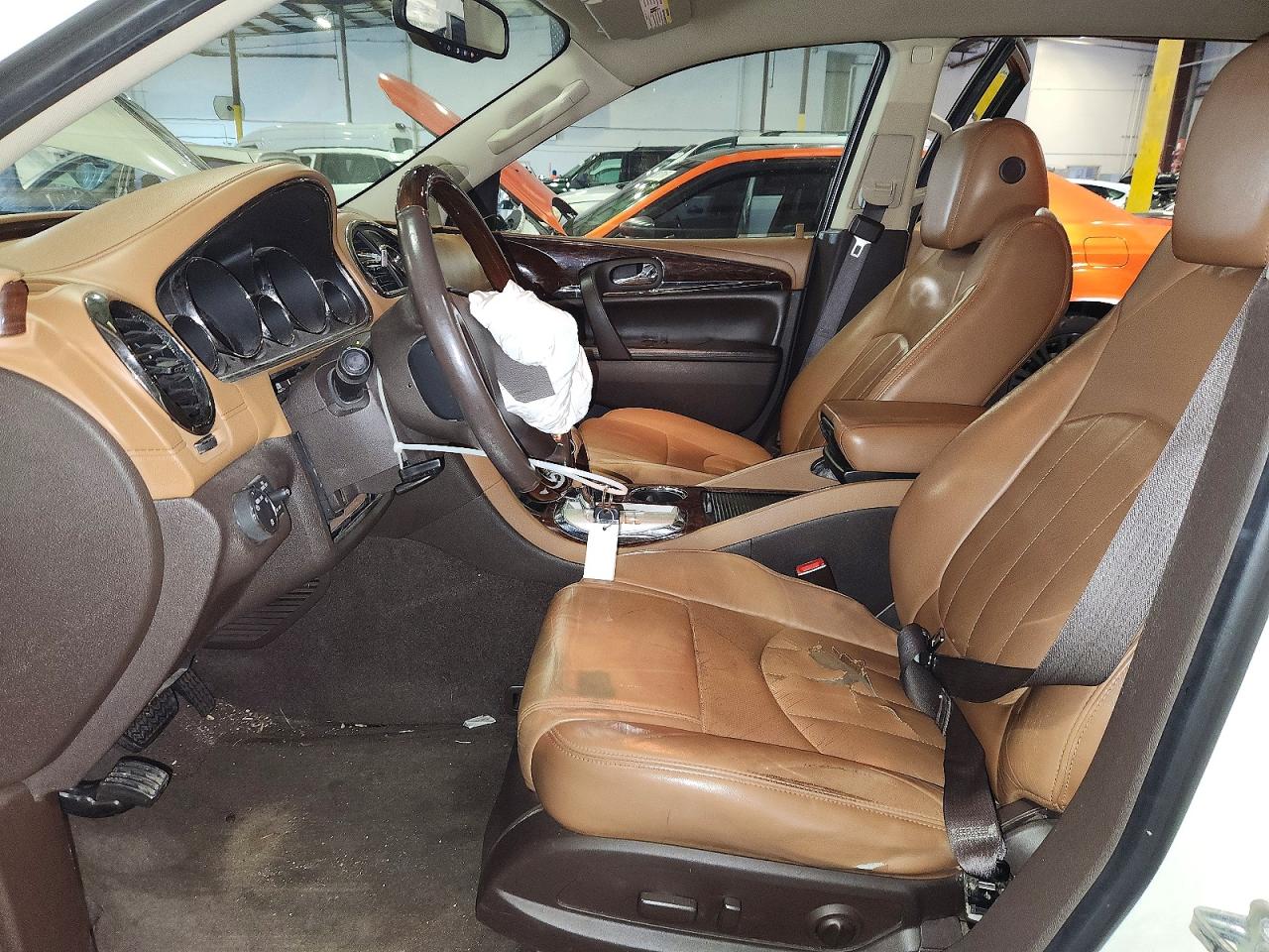 2014 Buick Enclave White vin: 5GAKRBKD4EJ115214