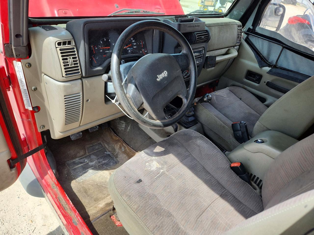 2004 Jeep Wrangler X Red vin: 1J4FA39S84P789244