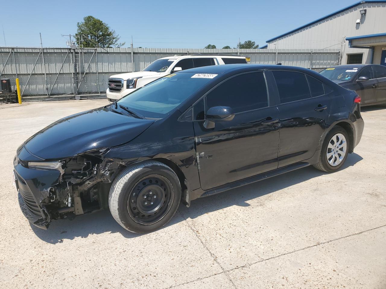 2025 Toyota Corolla Le Black vin: 5YFB4MDE4SP340979 Damage: Front Bumper Reinforcement, Broken, Replacement Required