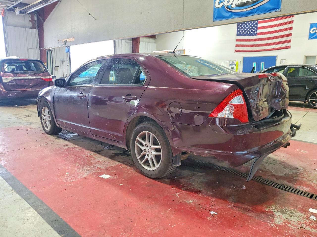 2012 Ford Fusion S Maroon vin: 3FAHP0GA2CR347708