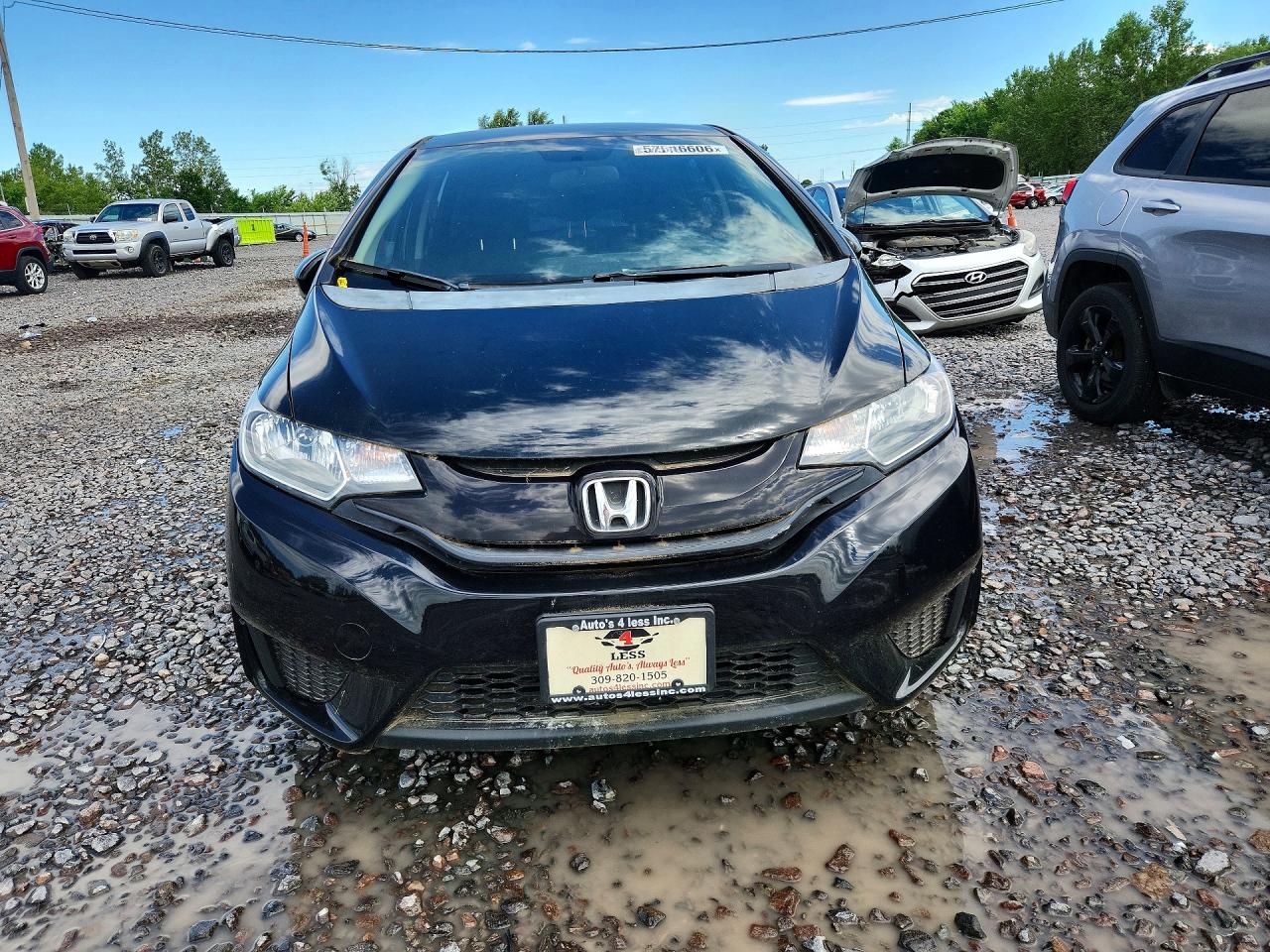2015 Honda Fit Lx Black vin: 3HGGK5H50FM733226