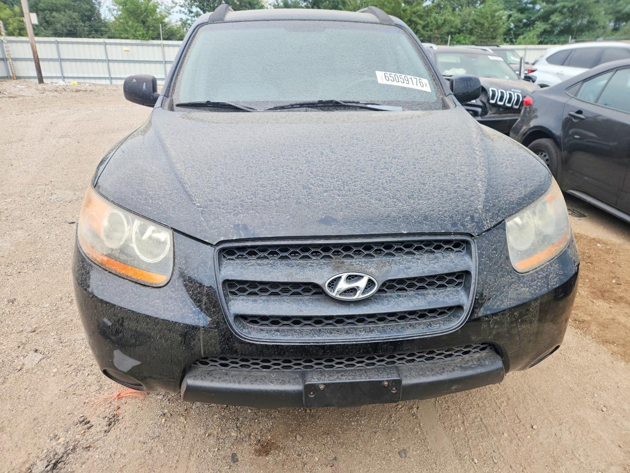 2008 Hyundai Santa Fe Gls Black vin: 5NMSG13D38H157655