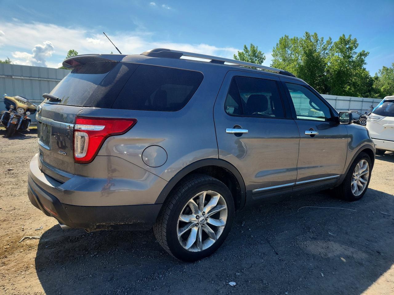 2013 Ford Explorer Limited Gray vin: 1FM5K8F84DGA35726