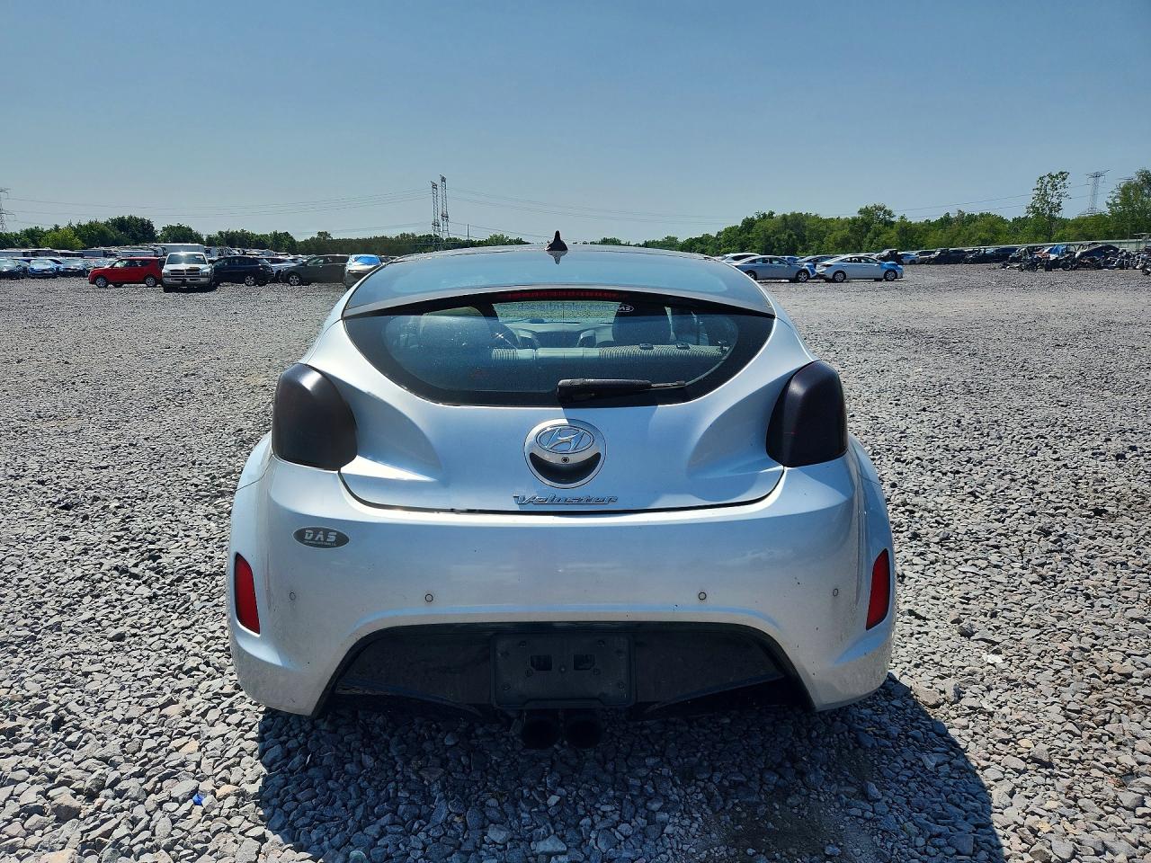 2012 Hyundai Veloster Base Silver vin: KMHTC6AD8CU057497